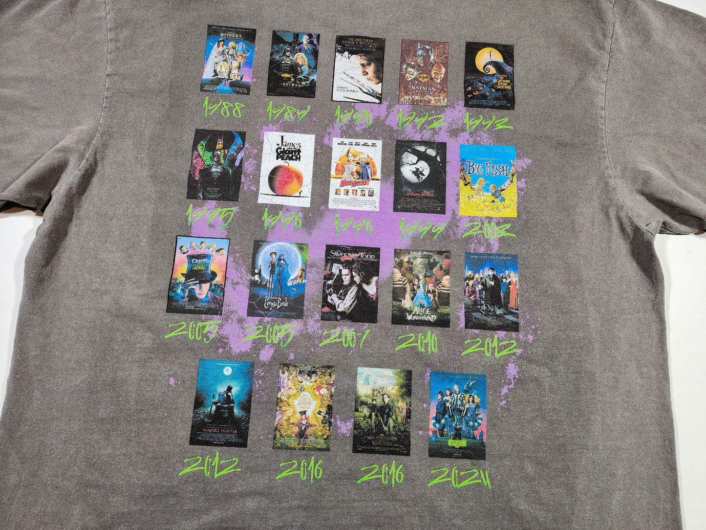 Tim Burton Filmography Tshirt